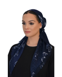 Tie Ur Knot Butterfly in Navy/White Pre-Tied Bandanna with Full Non Slip Grip myselflingerie.com
