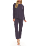 Flora Nikrooz Mid Grey Christa Henley Modal Pajamas Set