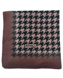 Tie Ur Knot Maroon Classic Houndstooth Luxe Square