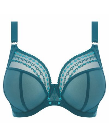 Elomi 8900 Blue Star Teal Matilda Plunge Underwire Bra MYSELFLINGERIE.COM