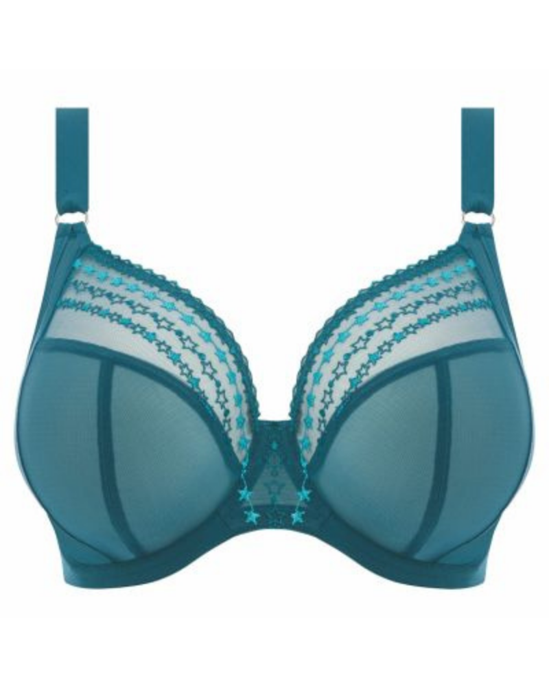 Elomi 8900 Blue Star Teal Matilda Plunge Underwire Bra MYSELFLINGERIE.COM
