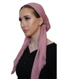 Tie Ur Knot Solid Light Pink Pre-Tied Bandanna with Full Non Slip Grip myselflingerie.com