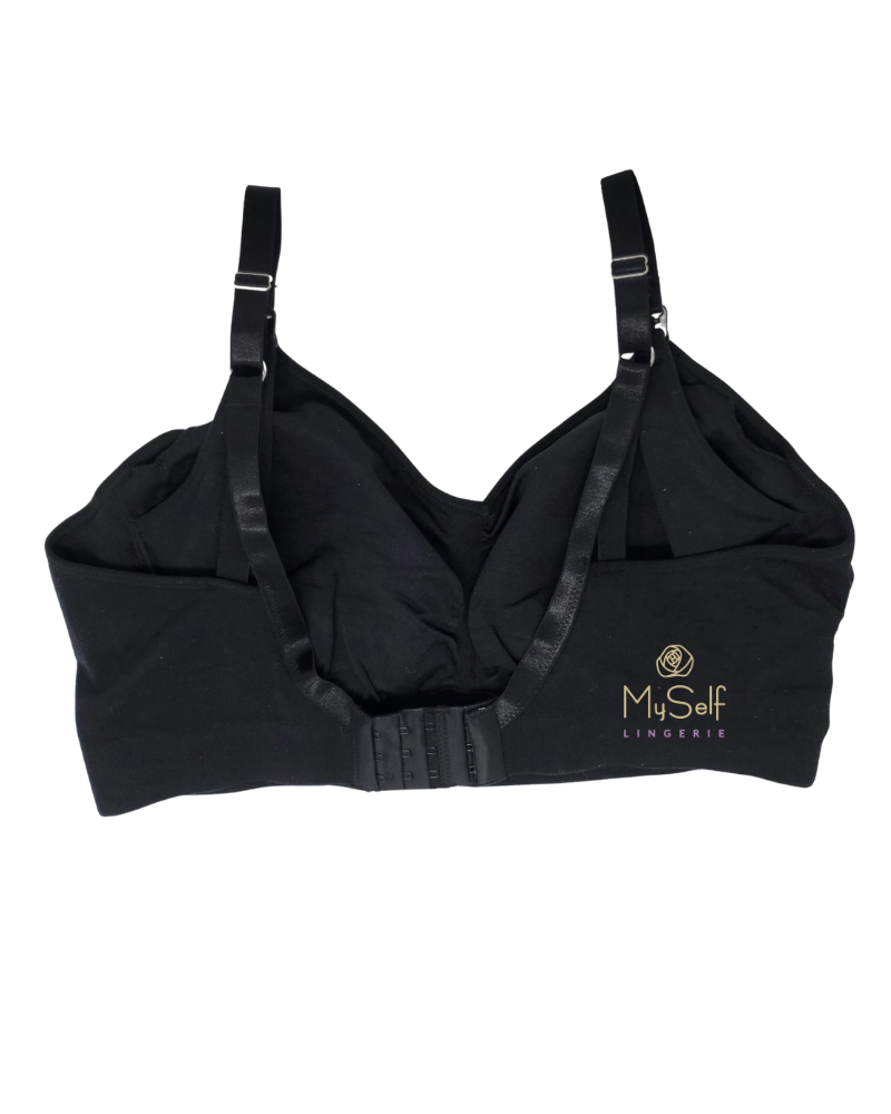 Hotmilk My Necessity Black Wire Free Nursing Bra (DDD-I Cups) myselflingerie.com