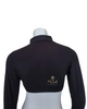 Gemsli SH324 Black Long Sleeve Crop Shell with Rounded Collar and Cuffs MYSELFLINGERIE.COM