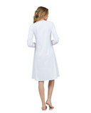 Undercover Waterwear S21-LD-WB White Swim Dress with Banding myselflingerie.com