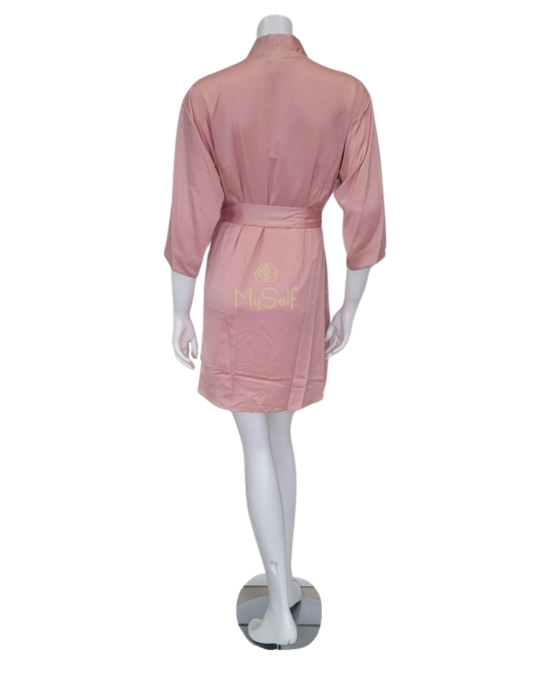 Flora Nikrooz Q80898 Victoria Lace Apricot Chemise & Wrap Set myselflingerie.com