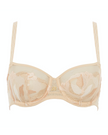 Chantelle 19J5 Rose Sable Demi Montaigne Lace Underwire Bra MYSELFLINGERIE.COM
