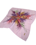 Tie Ur Knot Baby Pink Feather Splatter Pre-Tied Bandanna with Full Non Slip Grip myselflingerie.com