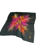 Tie Ur Knot Forest Green Feather Splatter Pre-Tied Bandanna with Full Non Slip Grip myselflingerie.com