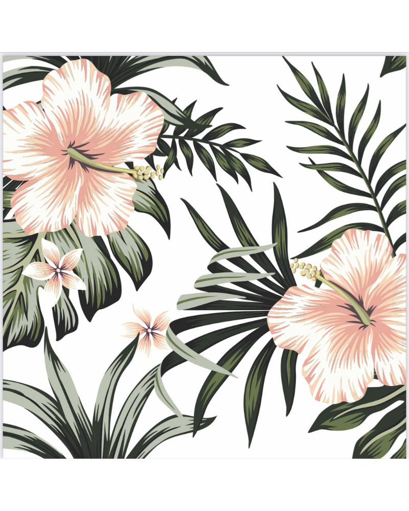 Tie Ur Knot Floral Print Untied Scarf MYSELFLINGERIE.COM