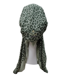 Lizi Headwear Mint Cheetah Print Pre-Tied Bandanna myselflingerie.com