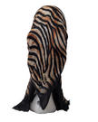 Lizi Headwear Open Back Brown/Black Zebra Pre-Tied Bandanna myselfingerie.com