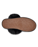 UGG 1122750 Black Scuff Sis Slipper with Fur Trim myselflingerie.com