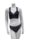 DKNY DK4522 + DK4944 Black Superior Lace Bralette & Panty Set myselflingerie.com