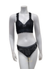 DKNY DK4522 + DK4944 Black Superior Lace Bralette & Panty Set myselflingerie.com