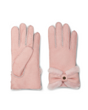 UGG Pink Cloud Sheepskin Turned Bow Gloves