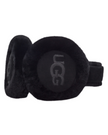 UGG 20955 Black Embroidered Logo Sheepskin Earmuffs myselflingerie.com