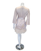 Rya Collection 394 Champagne Feathers Satin Kimono Wrap myselflingerie.com
