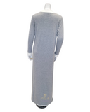 Iora Lingerie 21418C Heather Grey Cotton Blend Lounger Nightgown myselflingerie.com