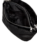 UGG 1121256 Duffy Fluffy Black Slouch Handbag myselflingerie.com
