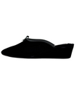 Jacques Levine 20397V Lolita Black Velvet Wedge Slipper myselflingerie.com