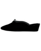 Jacques Levine 20397V Lolita Black Velvet Wedge Slipper myselflingerie.com