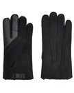 UGG 18712 Black Contrast Sheepskin Men's Gloves myselflingerie.com