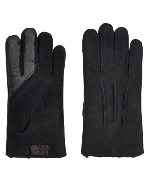 UGG 18712 Black Contrast Sheepskin Men's Gloves Myselflingerie.com