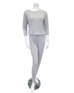 Oh! Zuza OZ214 Classic Heather Grey Modal Pajamas Set myselflingerie.com