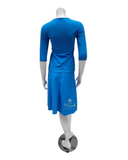 Jackie O' Loungewear 2PC-JR-SWM-SB Sea Blue Junior Swim Top & Skirt Set myselflingerie.com