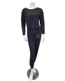 Flora Nikrooz Q81266 Dark Grey Lina Modal Pajamas Set MYSELFLINGERIE.COM