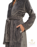 UGG Charcoal Marlow Wrap Robe