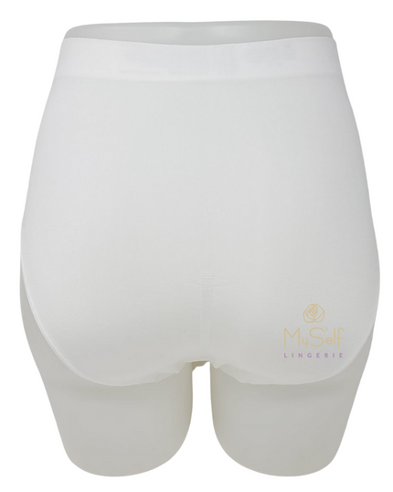 Wacoal 8834175 White B-Smooth Seamless Hi Cut Brief myselflingerie.com