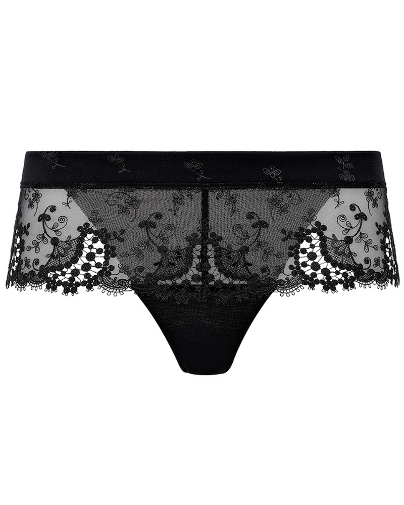 Simone Perele 12B630 Black Wish Boyshort Panty MYSELFLINGERIE.COM