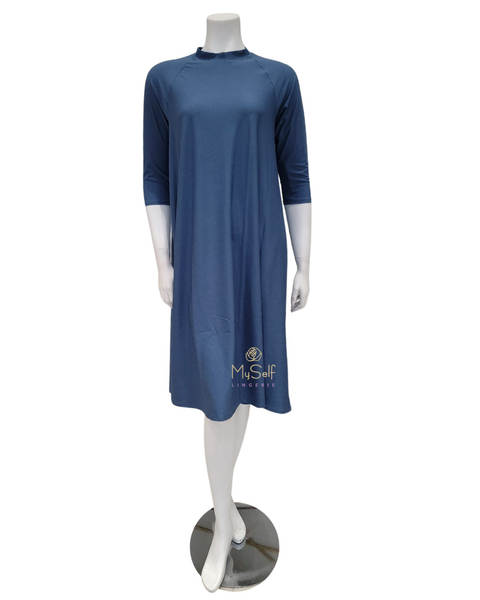Flamingo Chambray Swing Swim Dress Petite Length Myselflingerie.com