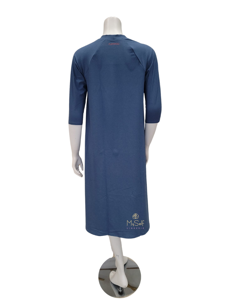 Flamingo WSD-CHT Chambray Swing Swim Dress Tall Length myselflingerie.com