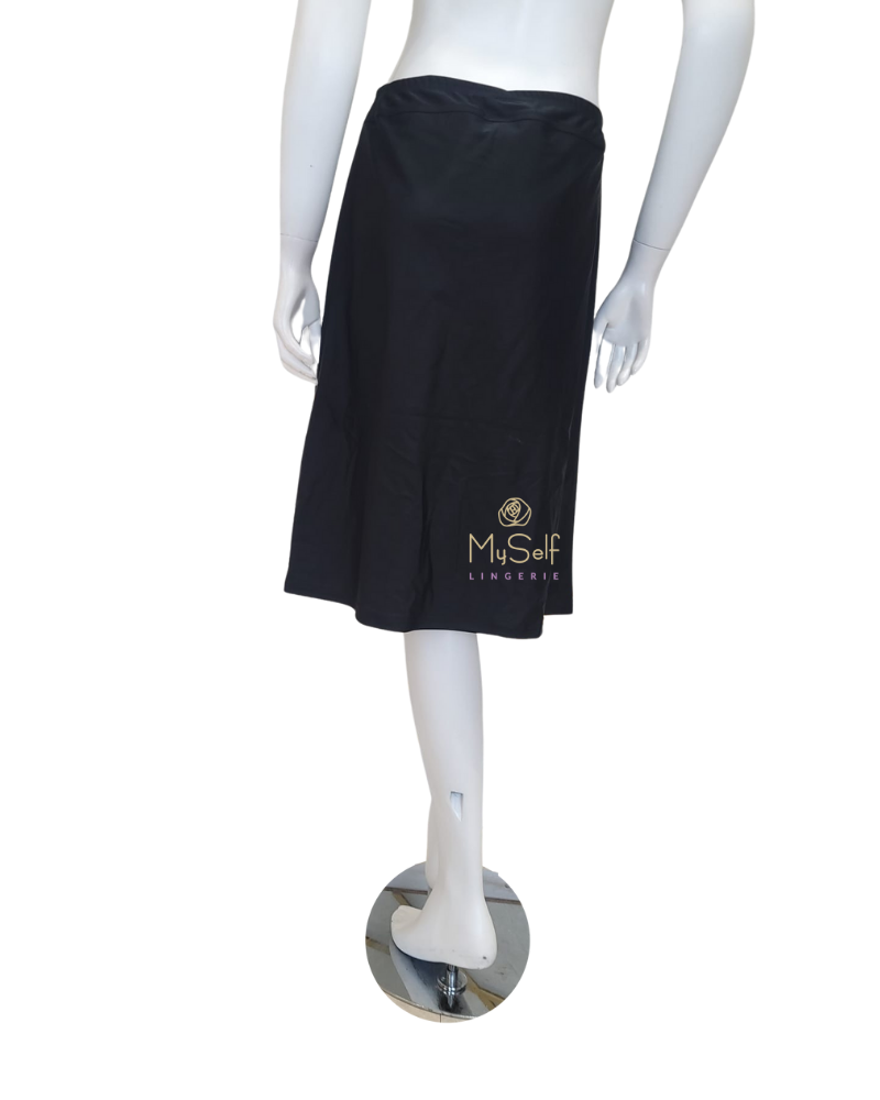Seashells S6407 Black Swim Skirt with Attached Leggings myselflingerie.com