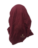 Lizi Headwear Solid Burgundy Shimmer Open Back Pre-Tied with Light Non Slip Grip