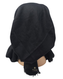 Lizi Headwear Black Shimmer Lines Pre-Tied Bandanna with Light Non Slip Grip myselflingerie.com