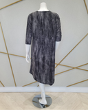 Jackie O`Loungewear Grey Denim Swim Cover Up Dress