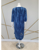 Jackie O'Loungewear VCVRUP-BD Blue Denim Swim Cover Up Dress myselflingerie.com