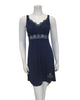 Cosabella ALLSW2722 Navy Allure Curvy Modal Chemise myselflingerie.com
