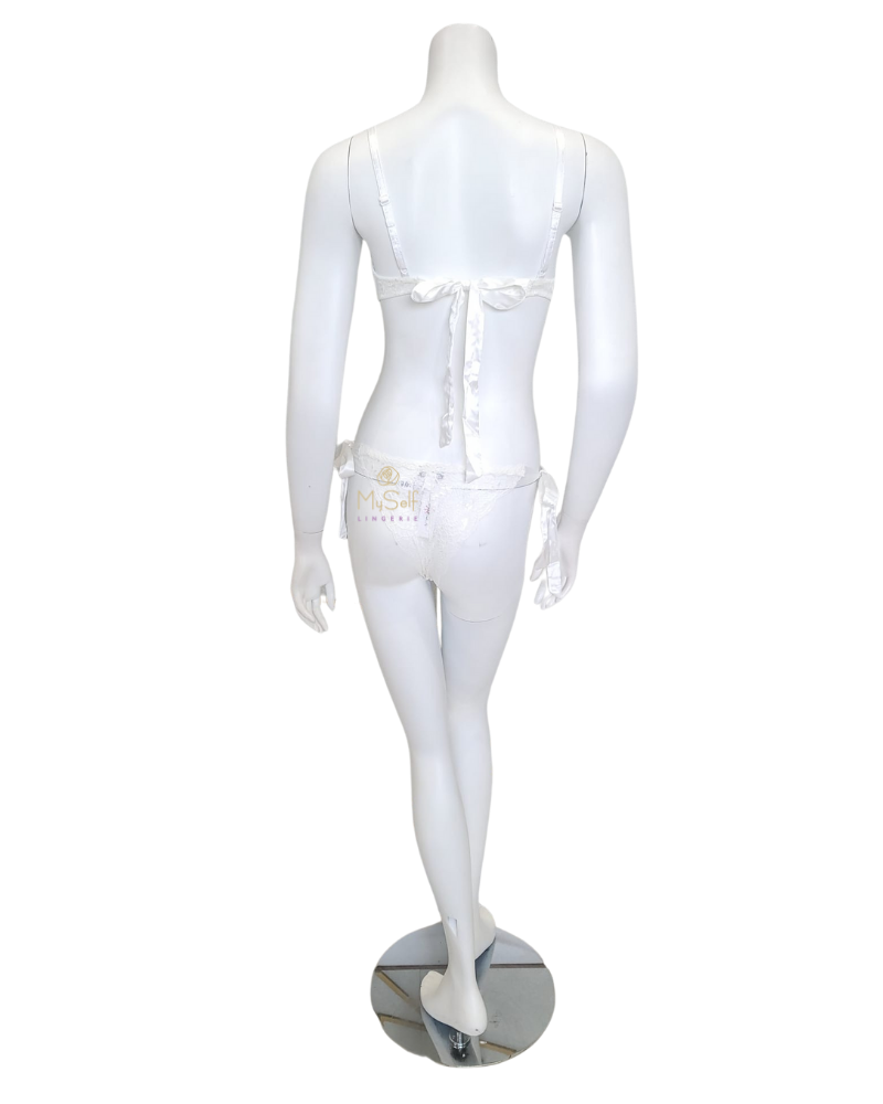 Cosabella NEVER1320 + 0372 Moon Ivory Tie Me Up Bralette Set myselflingerie.com