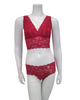 Cosabella NEVER1386 + 07ZL Mystic Red Lace Bralette & Short Set myselflingerie.com