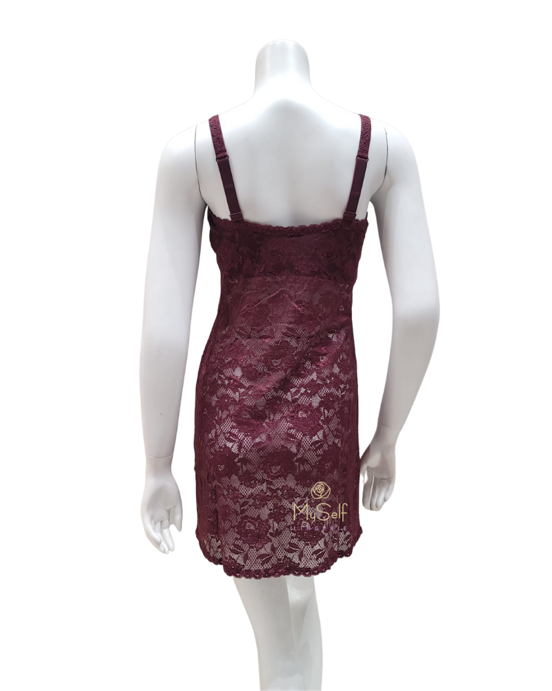 Cosabella NEVER2703 Vino Foxie Curvy Chemise Myselflingerie.com