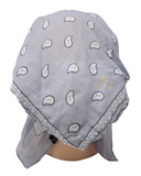 Cherie HB166GRY Grey Printed Pre-Tied Bandanna myselflingerie.com