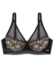 Dorina D001103 Black/Nude Embroidered Demi Underwire Bra  myselflingerie.com