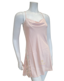 Rya Collection 207X Petal Pink Darling Lace Panel Chemise Plus Sizes myselflingerie.com
