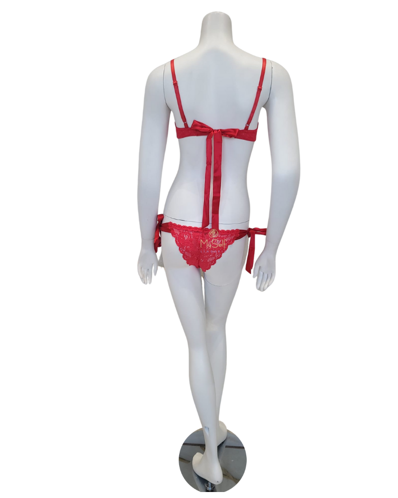 Cosabella NEVER1320 + 0372 Rossetto Tie Me Up Bralette Set myselflingerie.com