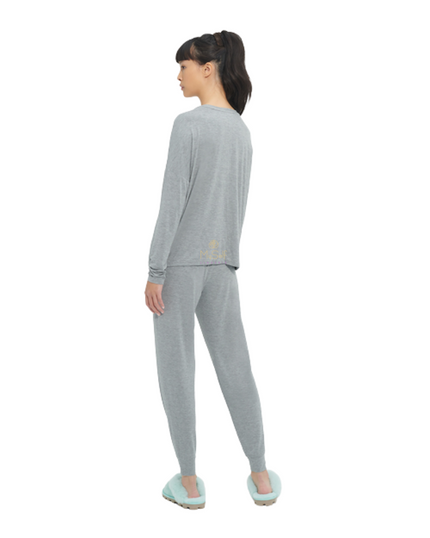 UGG 1129976 Grey Heather Jersey Birgit Pajamas Set II myselflingerie.com